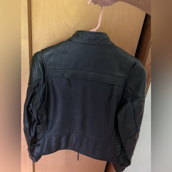 FIRST Brand Genuine Leather Motorcycle Jacket - Picture 2 of 3